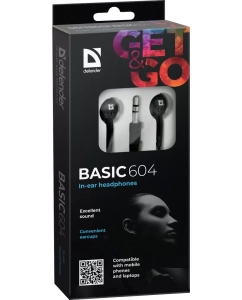 Купить Наушники Defender Basic 604 Black  в E-mobi