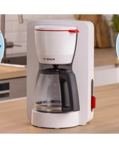 Купить Кофеварка капельного типа Bosch TKA3M131 белый  в E-mobi