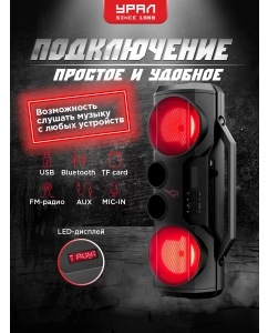 Купить Портативная колонка Урал Молния 280 Black  в E-mobi