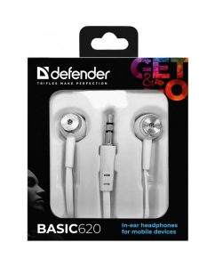 Купить Игровые наушники Defender Basic-620 White  в E-mobi