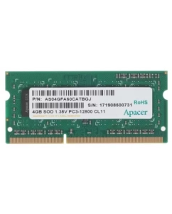 Купить Оперативная память Apacer Retail AS04GFA60CATBGJ/DV SO-DIMM DDR3 4Gb в E-mobi