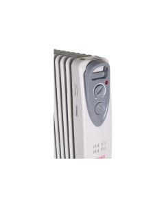 Купить Масляный радиатор Ресанта ОМ-7Н, с терморегулятором, 1500Вт, 7 секций, 3 режима, белый  в E-mobi