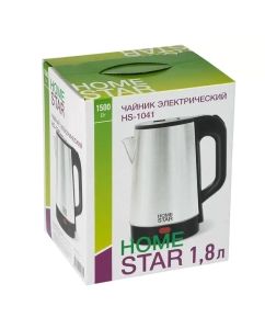 Купить Чайник электрический Homestar Hs-1041 1.8 л серебристо-чёрный  в E-mobi