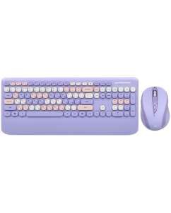 Купить Клавиатура+мышь беспроводная   DEXP SMK-679612AG фиолетовый в E-mobi