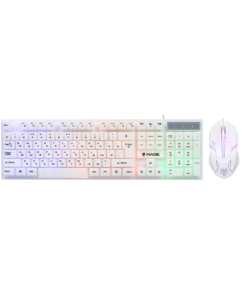 Купить Клавиатура+мышь  проводная  Aceline GS Rage 100 белый в E-mobi