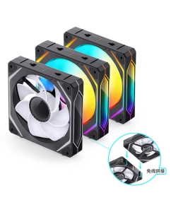 Купить Комплект вентиляторов Jonsbo ZL-120BR (3 in 1) REVERSE  в E-mobi