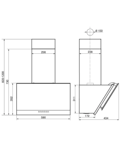 Купить Вытяжка настенная ELIKOR ART Рубин Ceramics S4 60Н-700-Э4Д серебристый  в E-mobi