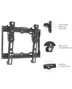 Купить Кронштейн для телевизора настенный наклонный Tuarex OLIMP-116 15"-48" до 35 кг  в E-mobi