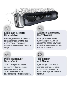 Купить Электробритва Braun S8 8513s черный  в E-mobi