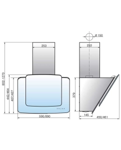Купить Вытяжка настенная ELIKOR Кварц 60П-1000-Е4Д бежевый  в E-mobi