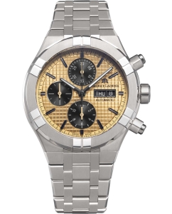 Купить Швейцарские механические титановые наручные часы Maurice Lacroix AI6038-TT032-530-1 с хронографом в E-mobi