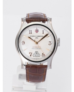 Купить Швейцарские механические титановые наручные часы Cuervo y Sobrinos 2810.1YG  в E-mobi