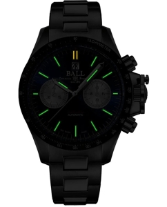 Купить Швейцарские механические наручные часы BALL CM2198C-S1CJ-BK с хронографом  в E-mobi