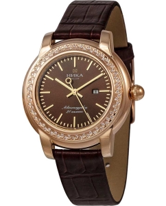 Купить Российские механические золотые наручные часы NIKA 1071.1.1.65A в E-mobi