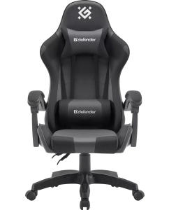 Купить Кресло Defender OKAS BLACK/GREY PU (64054)  в E-mobi