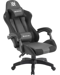Купить Кресло Defender OKAS BLACK/GREY PU (64054)  в E-mobi