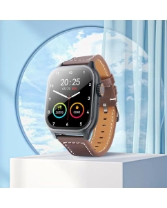 Купить Смарт-часы Hoco Y17 (call version) черный/коричневый  в E-mobi