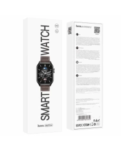 Купить Смарт-часы Hoco Y17 (call version) черный/коричневый  в E-mobi