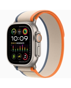 Купить Смарт-часы Apple Watch Ultra 2 GPS, Cellular, 49 мм, Titanium, Orange/Beige S/M, MRF13LL/A в E-mobi