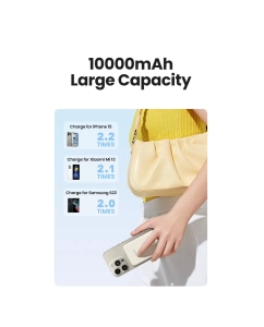 Купить Внешний аккумулятор магнитный uGreen PB561 (25208) 10000mAh, бежевый  в E-mobi