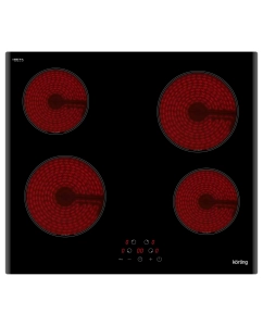 Купить Встраиваемая варочная панель электрическая Korting HK 60003 B черный  в E-mobi