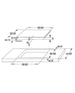Купить Встраиваемая варочная панель индукционная Korting HI 64044 B черный  в E-mobi