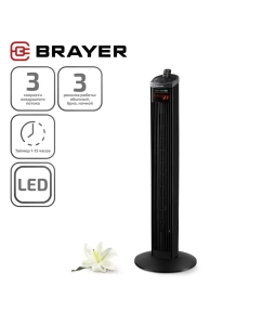 Купить Вентилятор напольный Brayer BR4975 черный в E-mobi