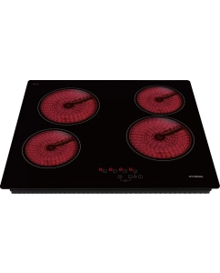 Купить Встраиваемая варочная панель электрическая HYUNDAI HHE 6410 черный  в E-mobi