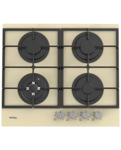 Купить Встраиваемая варочная панель газовая Korting HGG 6722 CTB бежевый в E-mobi