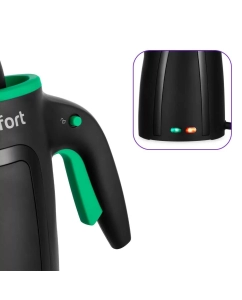 Купить Пароочиститель Kitfort КТ-9170-2 черный, зеленый  в E-mobi
