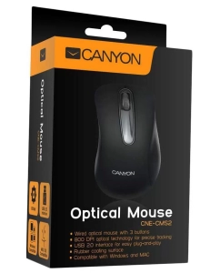 Купить Мышь CANYON CNE-CMS2 Black  в E-mobi