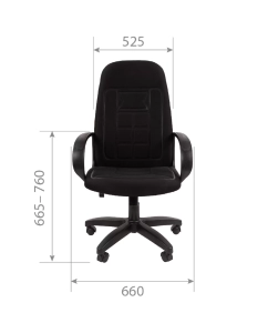 Купить Компьютерное кресло Chairman 727 ткань, черный  в E-mobi