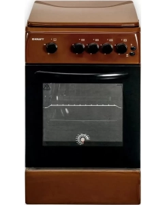 Купить Газовая плита KRAFT KF-FSK5403AGBR коричневый  в E-mobi