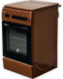 Купить Газовая плита KRAFT KF-FSK5403AGBR коричневый  в E-mobi