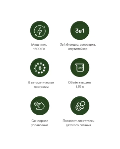 Купить Блендер GARLYN SM-3000 черный  в E-mobi