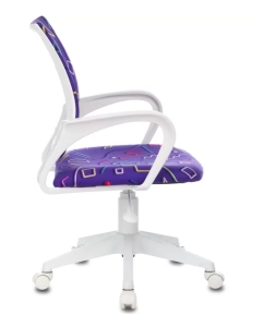 Купить Кресло детское Бюрократ KD-W4 фиолетовый KD-W4/STICK-VIOLET  в E-mobi
