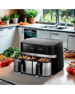 Купить Аэрогриль Kitfort KT-2261 серебристый; черный  в E-mobi