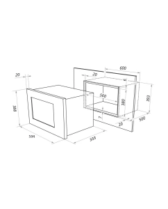 Купить Встраиваемая микроволновая печь AKPO MEA 82008 MEP02 черный  в E-mobi