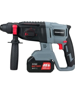 Купить Аккумуляторный перфоратор беcщеточный Profipower MKDHR-18V (Li-ion-1шт, 4.0Ач, 1,9Дж, 3 режима, З/У, кейс) T0058  в E-mobi