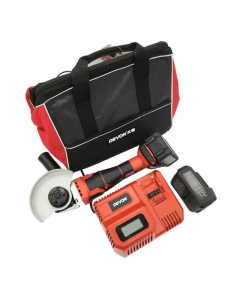 Купить Аккумуляторная углошлифовальная машина DEVON 2 АКБ 4 Ач, З/У, сумка 2905-Li-20-125Q-SET в E-mobi