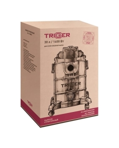 Купить Строительный пылесос ТРИГГЕР 20701 сетевой 1400Вт, н/ж бак=30л, Lкабеля=5м, розетка тов-220314  в E-mobi