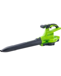 Купить Воздуходув-садовый пылесос аккумуляторный GreenWorks 40V, бесщеточный, c 1хАКБ 4Ач c USB и ЗУ 2406907USB4  в E-mobi
