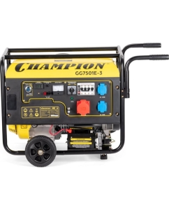 Купить Генератор CHAMPIONG G7501E-3 PRO 400В7,5/8,1кВА 15 лс, 25 л, 230/12В, эл.стартер, счетч.колеса VIGG7501E-3 в E-mobi