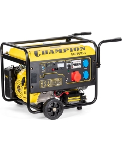 Купить Генератор CHAMPIONG G7501E-3 PRO 400В7,5/8,1кВА 15 лс, 25 л, 230/12В, эл.стартер, счетч.колеса VIGG7501E-3  в E-mobi