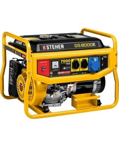 Купить Бензиновый генератор STEHER с электростартером GS-8000Е в E-mobi