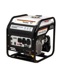 Купить Инверторный генератор KRANZ KR2500IO 2,5 кВт, 230 В, 7 л, открытый корпус, ручной старт KR-16-1142 в E-mobi