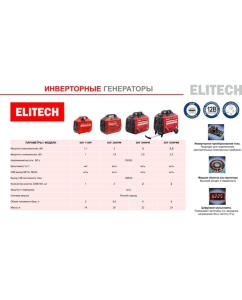 Купить Генератор бензиновый инверторный Elitech БИГ 3000РМ 210597  в E-mobi