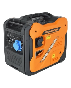 Купить Генератор CARVER PPG -6500ISE +ATS инверторный (5/5,5кВт, 220/12В, 1+1 розетки,USB, дисплей,колеса) 01.020.00047 в E-mobi