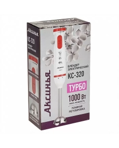 Купить Погружной блендер Аксинья КС-320 белый, красный  в E-mobi