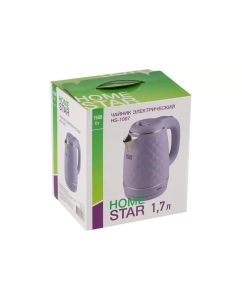 Купить Чайник электрический HomeStar HS-1007 1.7 л фиолетовый  в E-mobi